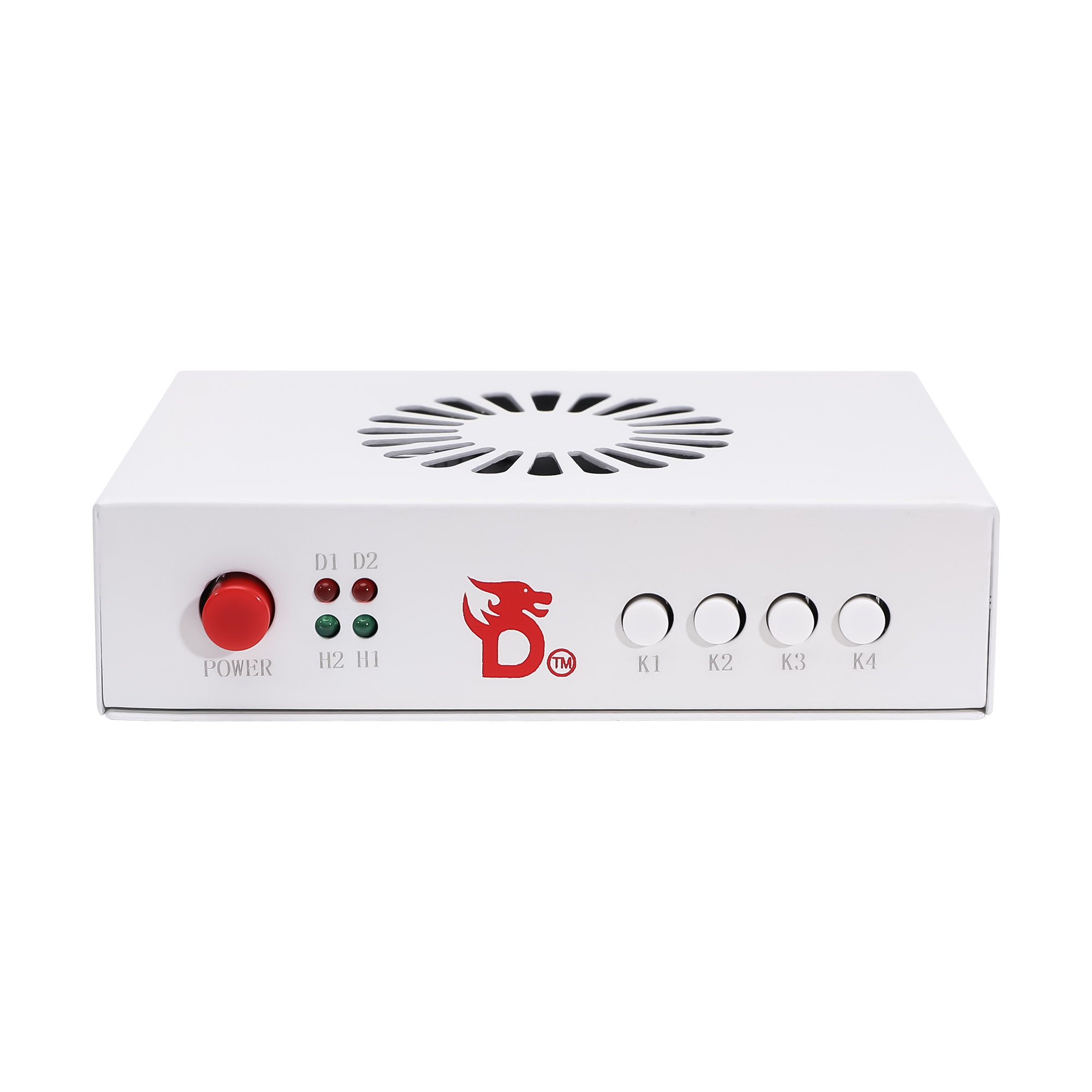 A hardware EDID fuser box that sits between a graphics card and monitor to reprogram display identifiers